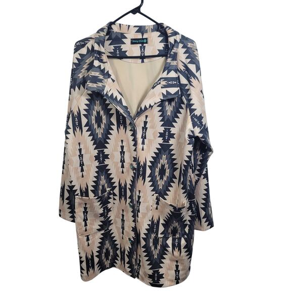 Sterling Kreek Jackets & Blazers - Sterling Kreek Western Wear Coat Featuring Southwestern Aztec Pattern Size 2X